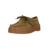 Mokassin CLARKS "Torhill Bee", Damen, Gr. 39, grün, Leder, klassisch, Schuhe, mit großer, gerippter Außensohle