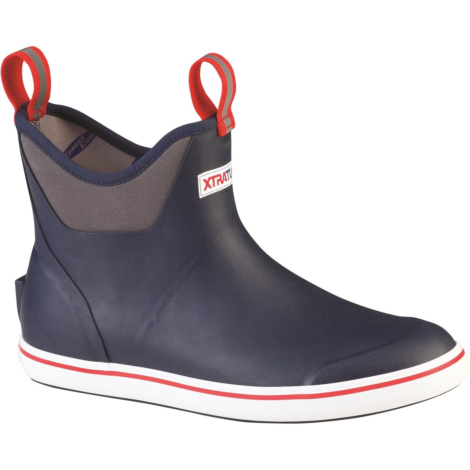 Xtratuf Ankle Deck Gummistiefel Navy/Rot Wellington Boots