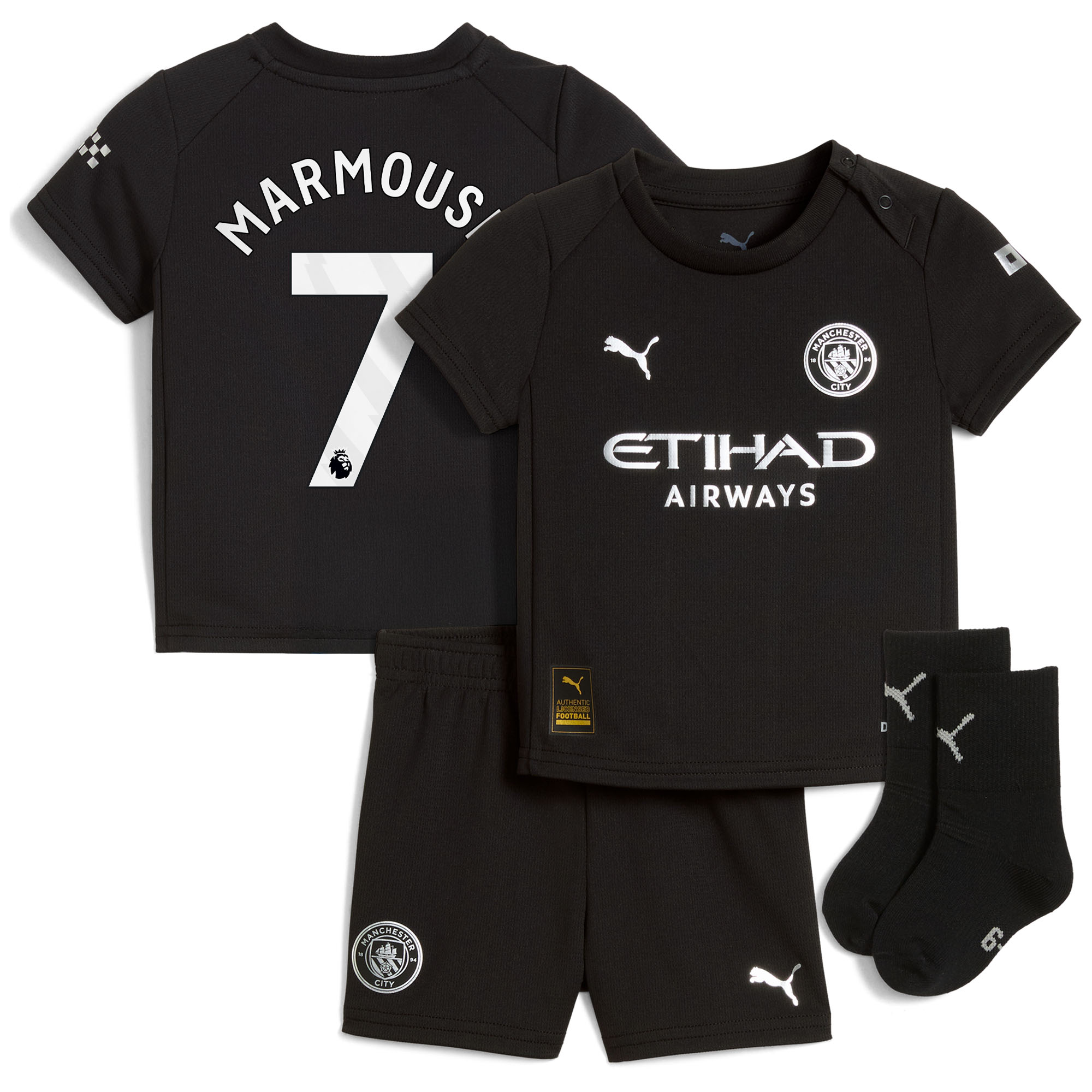 Manchester City PUMA Mini-Kit Auswärts 2025-26 - Baby mit Aufdruck Marmoush 7 Image
