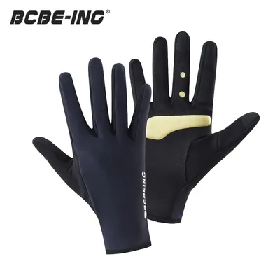 BCBE-ING Cycling Gloves Gel Padded Men Women Autumn Winter Fleece Road Bike Gloves MTB Full Finger Touchscreen Bike Accessories
