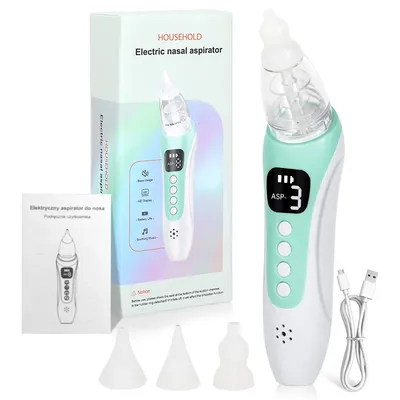 Baby Nose Cleaner Silicone Adjustable Suction Electric Child Nasal Aspirator Safety Convenient Low Noise U90