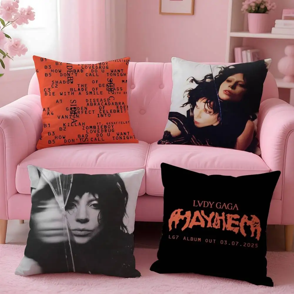 L-Lady Gaga Mayhem Kissenbezug Musterdruck Kissenbezug Wohnzimmer Sofa Kissenbezug Schlafzimmer Zimmer Dekor Image