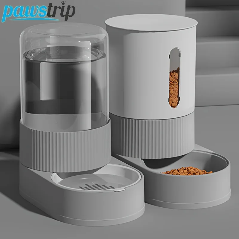Mangeoire automatique pour chat de grande capacité, distributeur d'eau pour chat, bol de nourriture pour chat, conteneur de stockage des aliments par gravité pour chats, chiens, fournitures pour