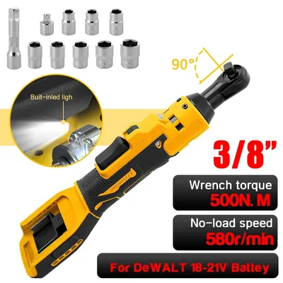 Elektrischer Ratschen-Schnurlosschrauber 3/8 Zoll Impact Movement Crew Nut Power You für Dewalt 18V -21V Batterie