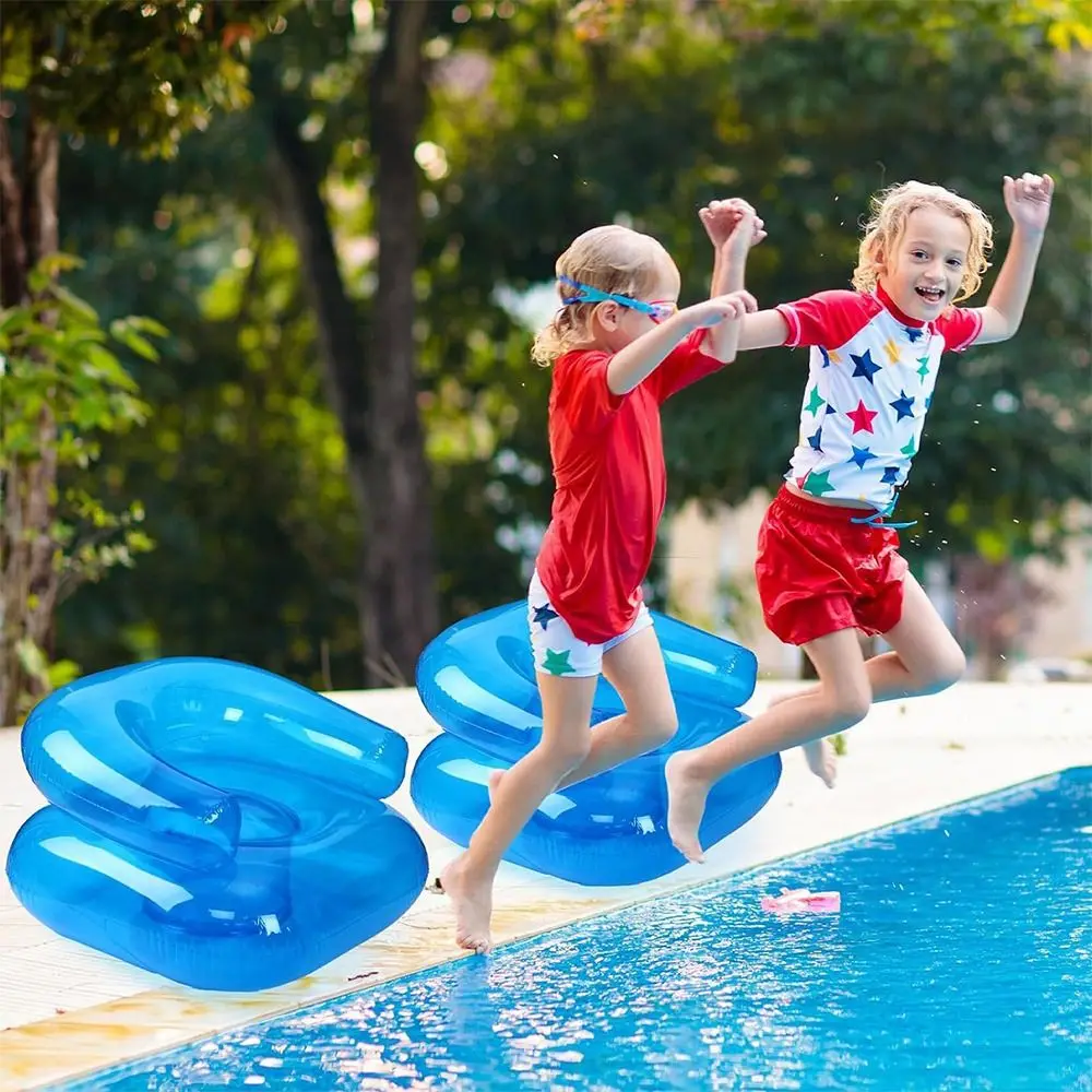 Sommer Aufblasbare Kinder Pool Schwimmt Strand Komfortable Schwimmen Booster Sitz Tragbare Spielen Requisiten Air Sofa Couch Kleinkind Image