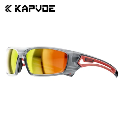 Kapvoe Professional Fishing Polarized Sunglasses Men Women Wrap Around Polarized Driving Sunglasses UV400 Protect Eyes Glasses