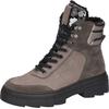 Schnürboots WALDLÄUFER "H-SAIGA", Damen, Gr. 8 (42), grau (grau, silberfarben), Veloursleder, Nubukleder, Nappaleder, modisch, Schuhe, Schnürstiefelette, Plateauboots in Komfortweite H (= sehr weit)