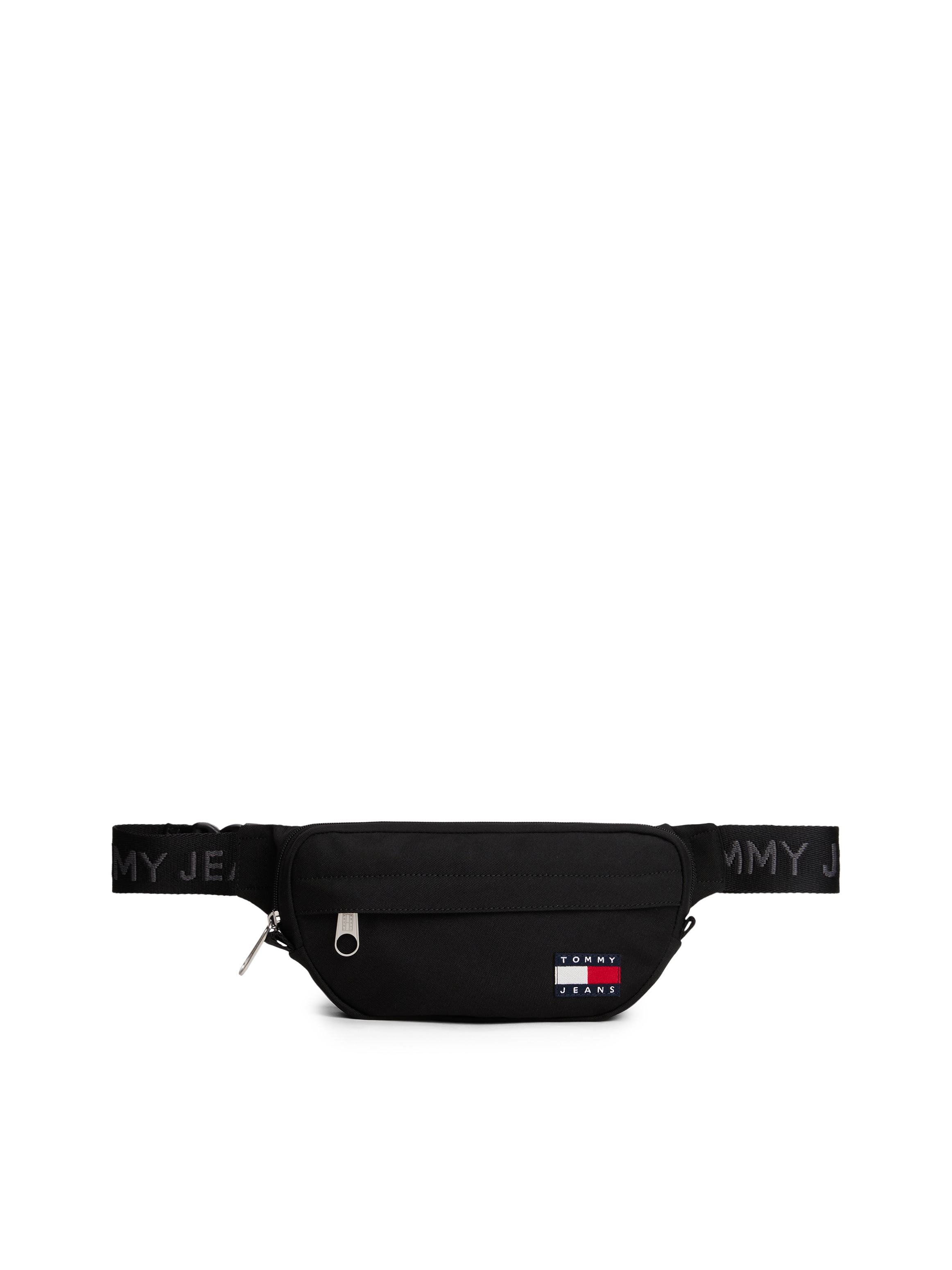 Gürteltasche TOMMY JEANS "TJM ESS DAILY BUMBAG", Damen, Gr. B/H/T: 31cm x 13,5cm x 5,5cm, schwarz, Textil, Taschen, Men Minibag, Bauchtasche mit aufgenähter Logoflagge Image