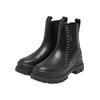 Stiefel BUFFALO "Buffalo ASPHA CHELSEA STUD - VEGAN NAPPA", Damen, Gr. 37, schwarz, Polyurethan, unifarben, Schuhe