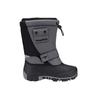 Winterboots KANGAROOS "KANGA-BEAN II", Damen, Gr. 32, grau (steel grau, jet schwarz), Synthetik, Textil, sportlich, Schuhe, Snowboots, Winterboots, Winterschuhe, herausnehmbarer Innenschuh