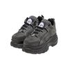 Trainingsschuh BUFFALO "Buffalo 1339-14 - VEGAN DENIM", Damen, Gr. 38, grau (grau, schwarz), Kunstfaser, unifarben, Schuhe