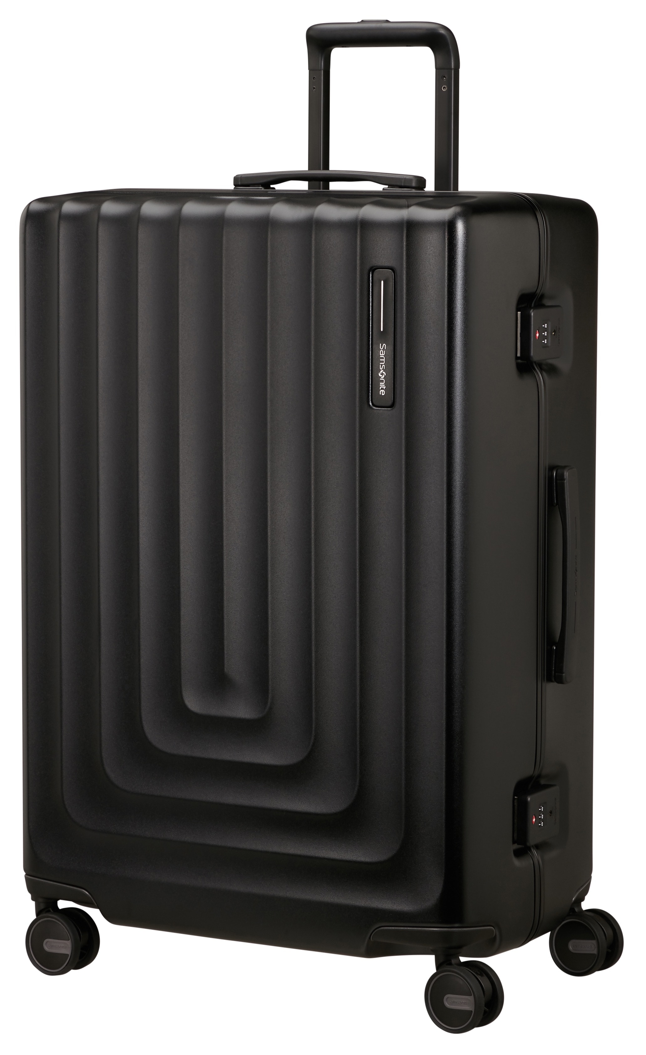 Hartschalen-Trolley SAMSONITE "FOCUS, verschiedene Größen und Farben", Gr. B/H/T: 51cm x 75cm x 29cm 91, matt graphite, Polycarbonat, Koffer, Reisegepäck, Hartschalen-Koffer, TSA-Schloss Image
