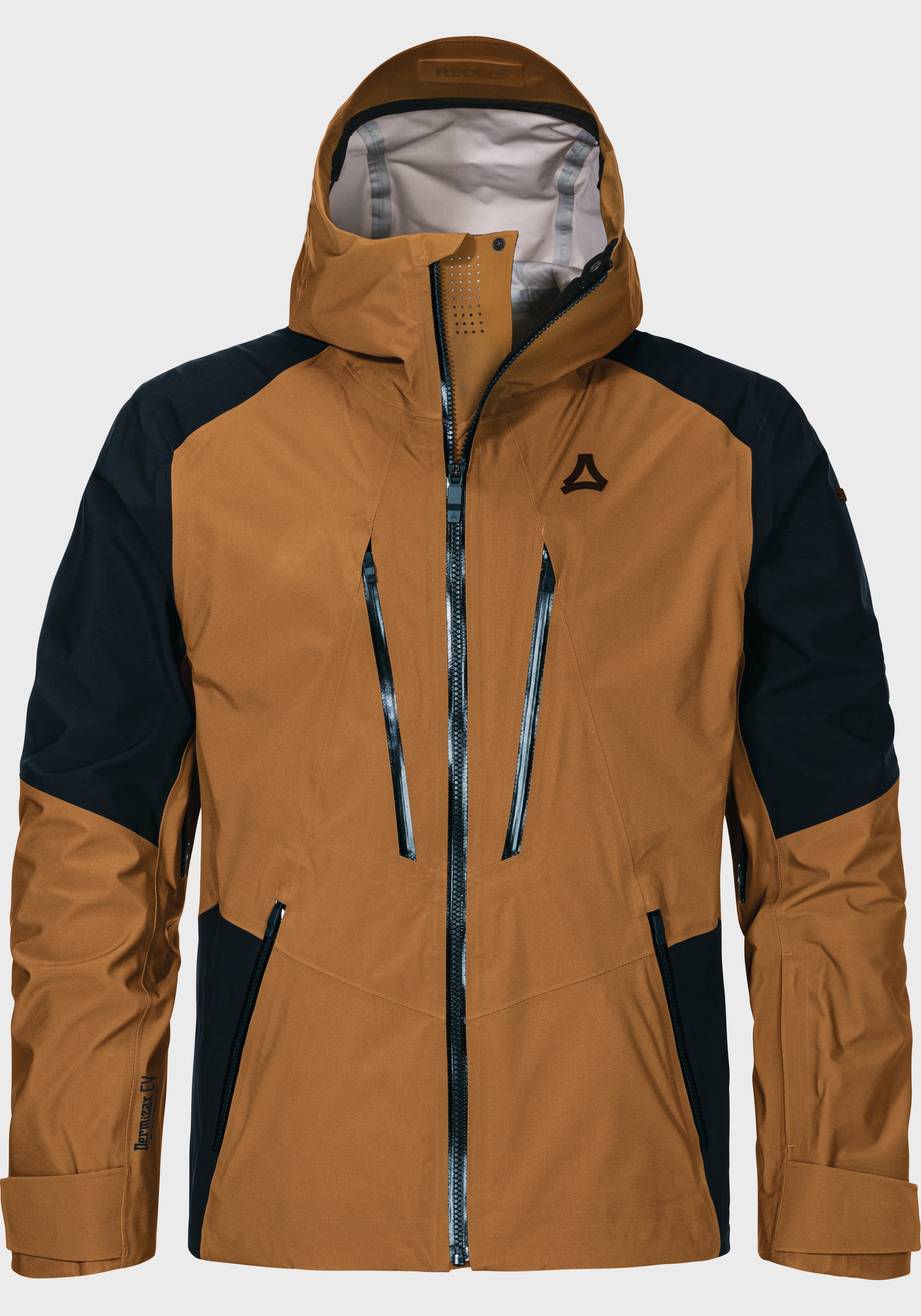 Outdoorjacke SCHÖFFEL "Ski Shell Jk Style Lufeld MNS", Herren, Gr. 48, 4745, braun, Oberstoff: Aussenseite: 100% Nylon, Innenseite: 100% Polyester; (Membran: Polyurethan); Futter: 100% Polyester, relaxed fit, hoch geschlossener Ausschnitt, Jacken...