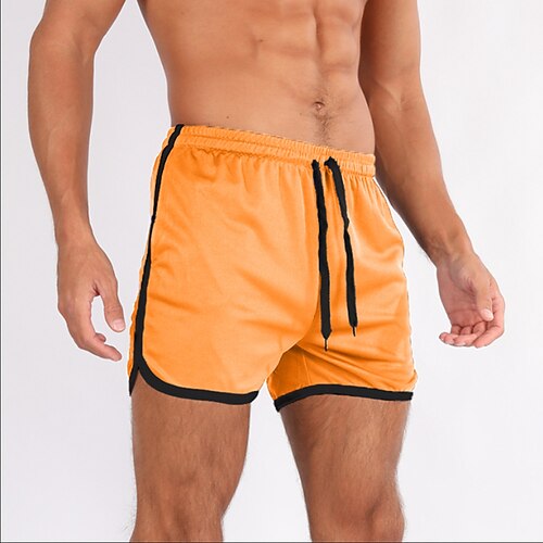 Herren Sportshorts Kurze Sporthose Strandshorts Netz Hohe Taille Unterteile Fitnessstudio Athleisure Trainieren Sommer Frühling Schnelltrocknend Weich Schweißableitend Fitnessstudio Training Laufen Image