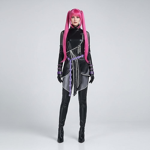 Kpop-inspiriert Von koreanischen Idolen inspiriert Idol Popstar Kostüm Bodysuits Festkleidung Virtuelles Idol for Damen Erwachsene Halloween Karneval Leistung Comic-Konzert Anime Expo Image