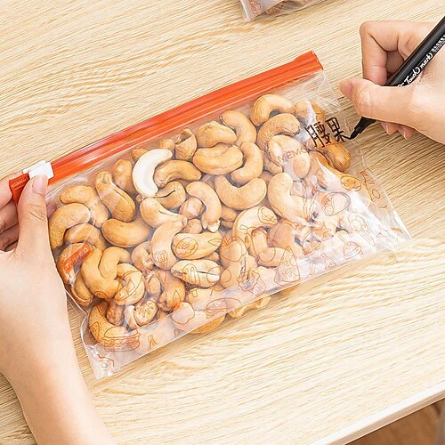 taili wiederverwendbare Lebensmittelaufbewahrungsbeutel, Gallonen-Gefrierbeutel, spülmaschinenfestamp;Auslaufsichere, wiederverwendbare Gallonenbeutel, BPA-freie, wiederverwendbare Image