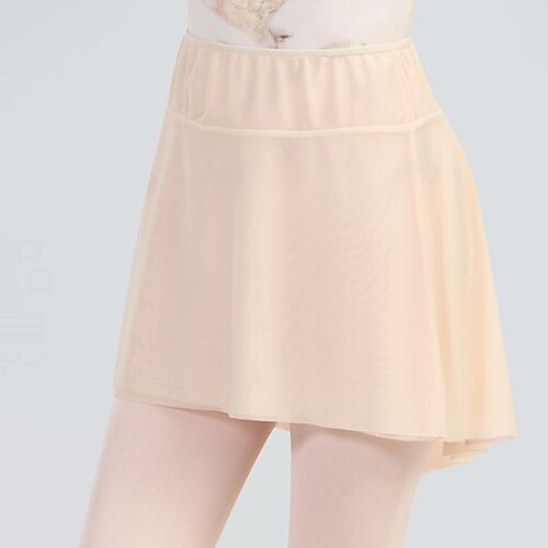 Ballett Röcke Unifarbe Spleißen Damen Leistung Training Ärmellos Hoch Polyester Image