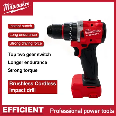 Milwaukee Small Electric Drill 150N.m brushless Cordless Impact Drill of Decoration Team Uses For 18V Battery Power Tool