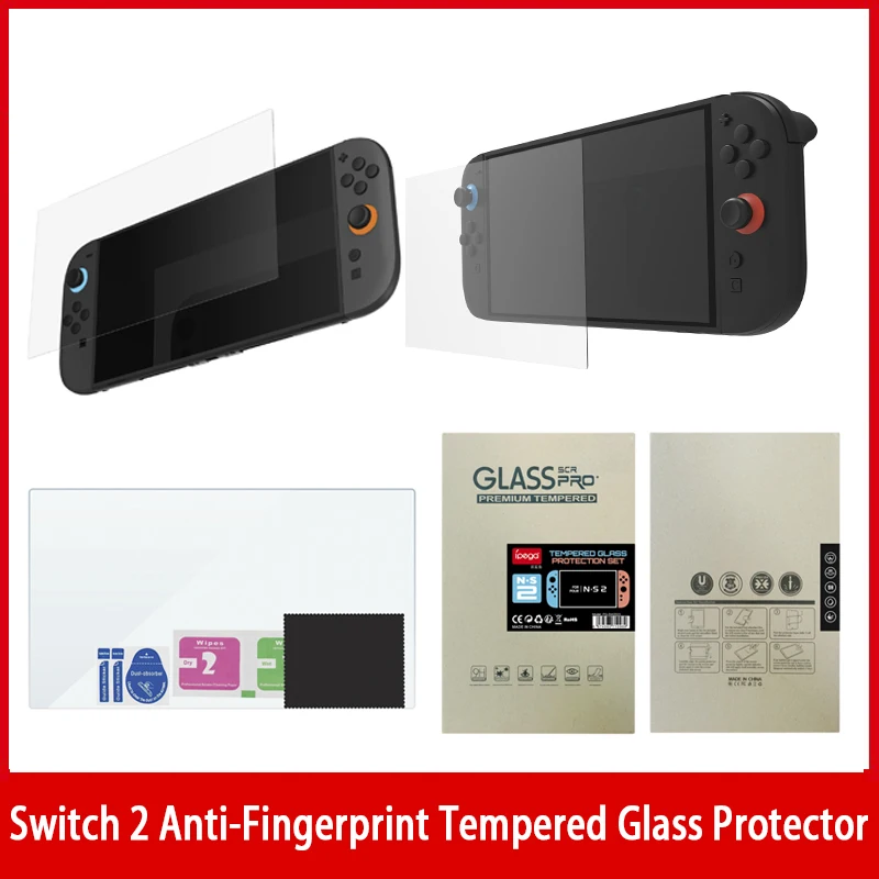 PG-SW2023 Displayschutzfolie aus gehärtetem Glas für Nintendo Switch 2 – Härtegrad 9H, mit Installationswerkzeugen Image