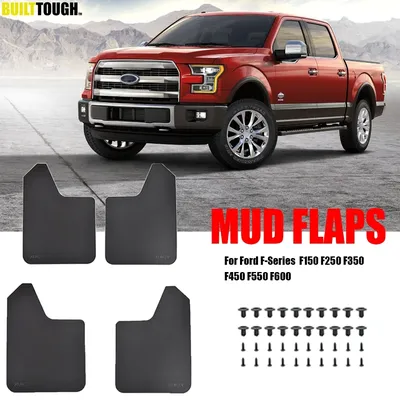 4x Mudflaps Mud Flaps Splash Guards Mudguard For Ford F-Series F-150 F-250 F-350 F-450 F-550 F-600 F150 F250 F350 F450 F550 F600