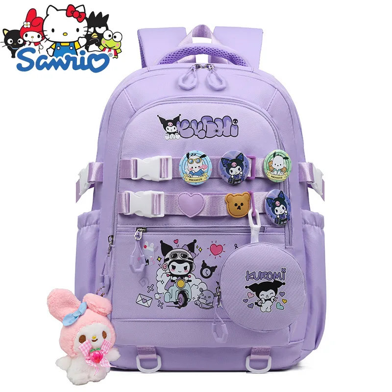 Hello Kitty Neuer Mädchen-Rucksack, große Kapazität, modische Mädchen-Schultasche, Cartoon, leicht, hochwertige Schüler-Schultasche