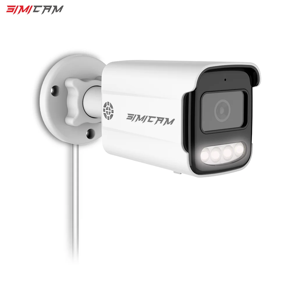 CCTV PoE Telecamera di sicurezza IP esterna Impermeabile Audio bidirezionale Visione notturna a colori 4K 8MP 5MP 4MP Telecamera di sorveglianza per opzioni