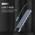 8 in 1 USB C HUB 3.0 Tipo C Splitter 4K Docking Station Adattatore per laptop PD SD TF Per MacBook Air M1 iPad Pro RJ45 Compatibile con HDMI