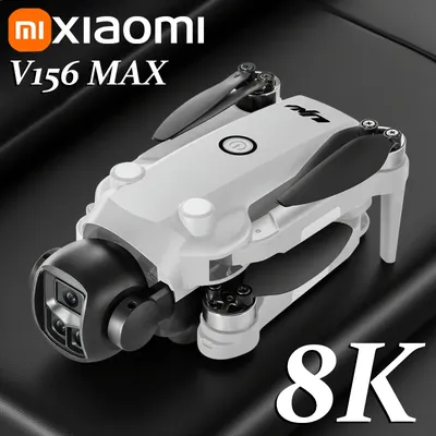 Xiaomi V156 MAX Drone 8K Aerial HD Dual Camera Intelligent Obstacle Avoidance Brushless Power 5G WIFI GPS Screen RC Toy Drone