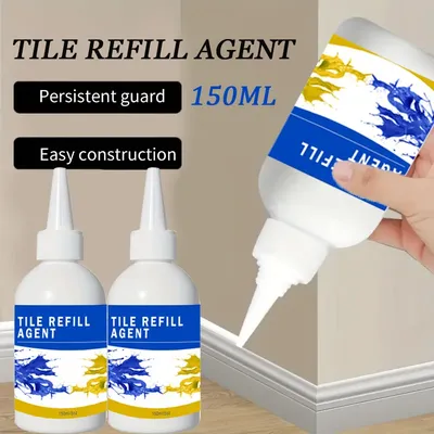 300ML Tile Grout Agent Waterproof Bathroom Grout Repair Agent Wall Suitable for Bathtubs, Sinks, Floors, Showers, Bathroom Tiles