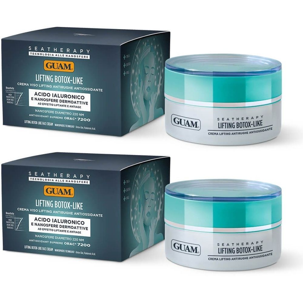 GUAM® Seatherapy Crema Viso Lifting Botox-Like 2x50 ml