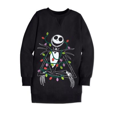 Plus Size Women's Disney Jack Skellington Lights Sweatshirt by Disney in Black Jack Skellington Lights (Size 1X)