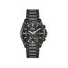 Chronograph BOSS "STRIKE CHRONO", schwarz, schwarz, gelbgoldfarben, Armbanduhren, Herren, Quarzuhr, Armbanduhr, Herrenuhr, Edelstahlarmband, analog, Tag