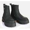 Chelseaboots BUFFALO "Aspen Chelsea warm", Damen, Gr. 36, schwarz, Nubuklederimitat, modisch, Schuhe, Plateauboots, Stiefelette, Schlupfboots mit Memory Foam-Innensohle