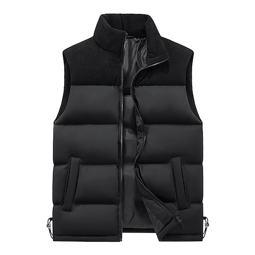 Per uomo Per donna Gilet da escursionismo Gilet invernale Gilet imbottito Senza Maniche Abbigliamento esterno Gilet Top Esterno Calore Termico Antivento Morbido Confortevole Inverno Patchwork