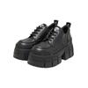 Stiefel BUFFALO "Buffalo Damen Buffalo Gospher Lace Up Cs Vegan Nappa", Damen, Gr. 39, schwarz, Kunstfaser, unifarben, Schuhe