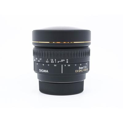 Used Sigma 8mm f/3.5 EX DG Fisheye - Nikon Fit