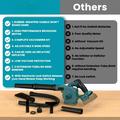 Cordless Leaf Blower for Makita 18V Battery Electric Jobsite Air Blower with Brushless Motor 6 Variable Speed Up to 180MPH 2-in-1 Handle Electric Blower and Vacuum Cleaner(Battery Not Included)