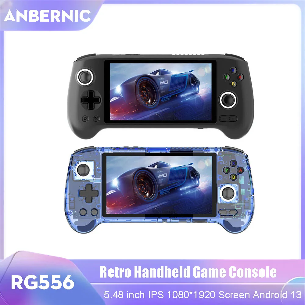 Rg556 Retro-Handheld-Spiele konsole 5,48 Zoll amoled Großbild schirm BT 5,0 Android 13 System 1080*1920 Auflösung Video-Player 256GB Image