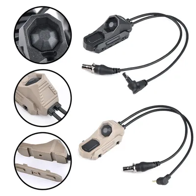 WADSN Airsoft Axon Tactical Dual Function Pressure Remote Switch for PEQ-15 DBAL-A2 MAWL NGAL Laser M300 M600 Scout Flashlight