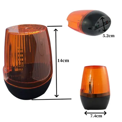 AC DC 12-265V LED Gate Blinklicht Lampe Alarm lampe für Swing Sliding Gate/Barrier Gate Signal Strobe Blink lampe (kein Ton)