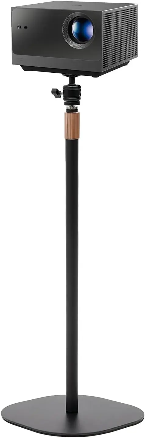 Projektorständer 65–120 cm, höhenverstellbar, 360° ° Drehbares Projektor-Stativ, Projektor-Bodenständer mit Universal-14-Gewinde Image
