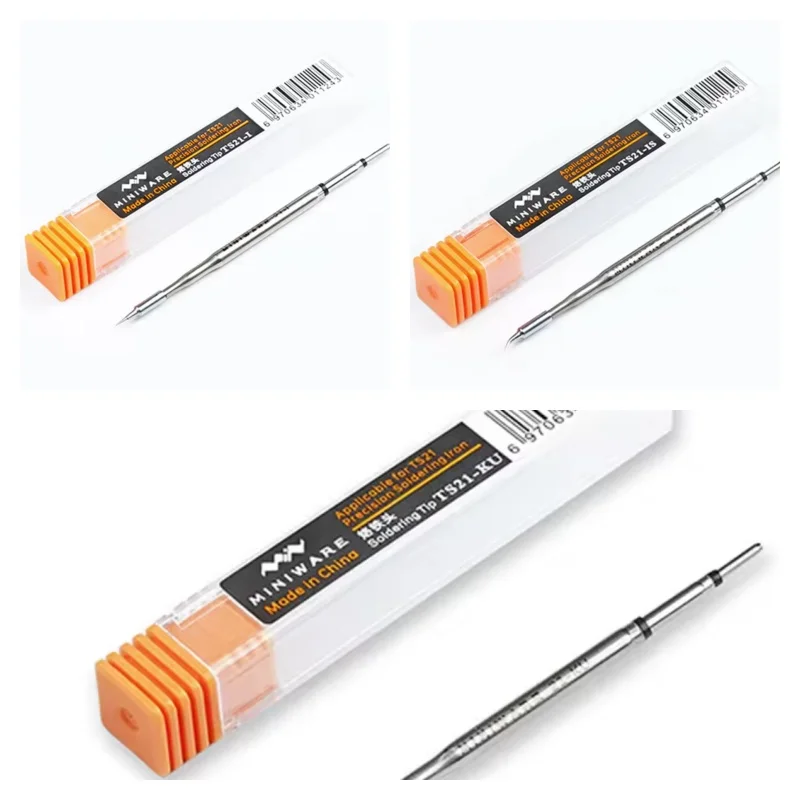 NEUE N21 Original Miniware DIY TS21 Präzision Lötkolben Spitze Ersatz Bit Kopf C210 Serie I IS KU spitze Image