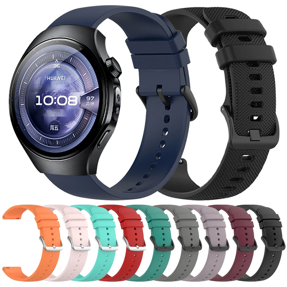 Silikon Soft Strap Für HUAWEI UHR 5 46mm 4 3 Sport Armband Für HUAWEI UHR GT 5 Pro GT5 GT4 3 20mm 22mm Ersetzen Armband Image