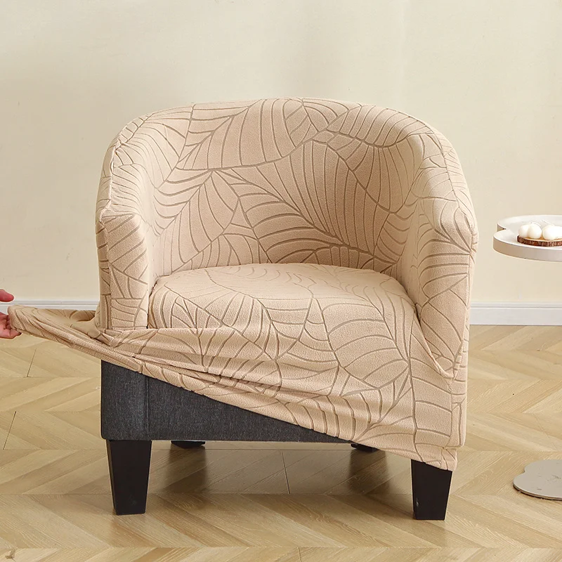 Jacquard-Sesselbezug, elastisch, für Einzelsessel, Sofabezüge, Relaxsessel-Überzüge, einfarbig, für Hotel, Bar, Theke