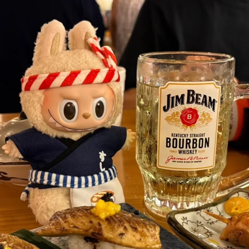 Neues 17 cm großes Labubu V1 V2 V3 Sushi-Set, traditionelle Kimono-Kleidung, DIY-Zubehör, modisches süßes Geburtstagsgeschenk Image