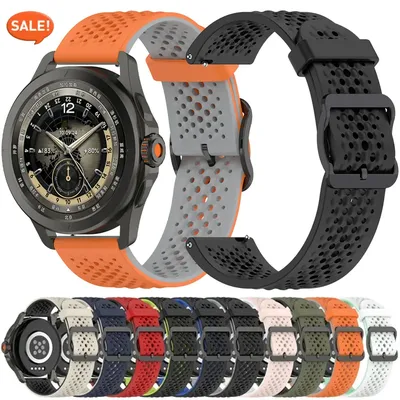 Silikonarmband für Xiaomi Watch S4 S3 S2 S1 Bequemes Band Huawei Watch GT5/GT4 46 mm Galaxy Watch 7 6 5 4 Garmin Vivoactive 6 5