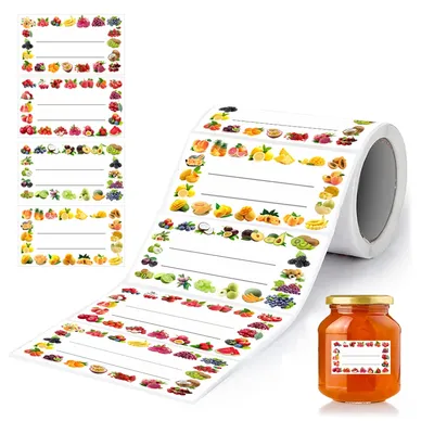 200 Pcs Writable Jar Stickers, Adhesive Labels for Spice Bottles, Pantry Storage & DIY Organization