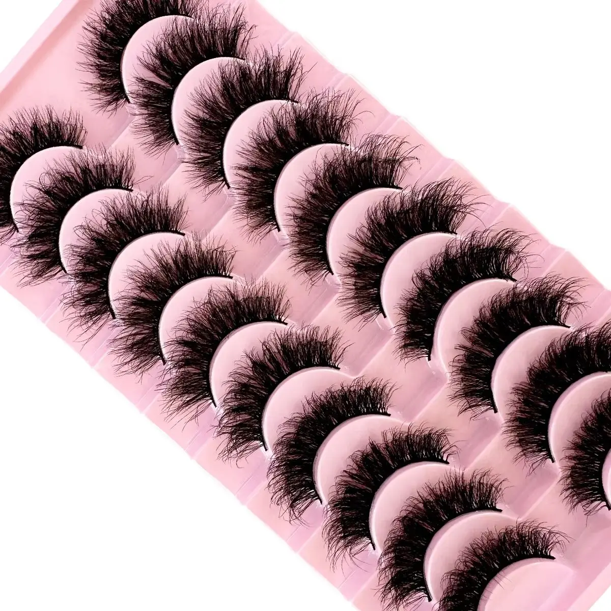 10Pairs 8D Nerz Wimpern Natürliche Nerz Falsche Wimpern Dramatische Volumen Gefälschte Wimpern Verlängerung Faux Cils Großhandel Make-Up-Tool Image
