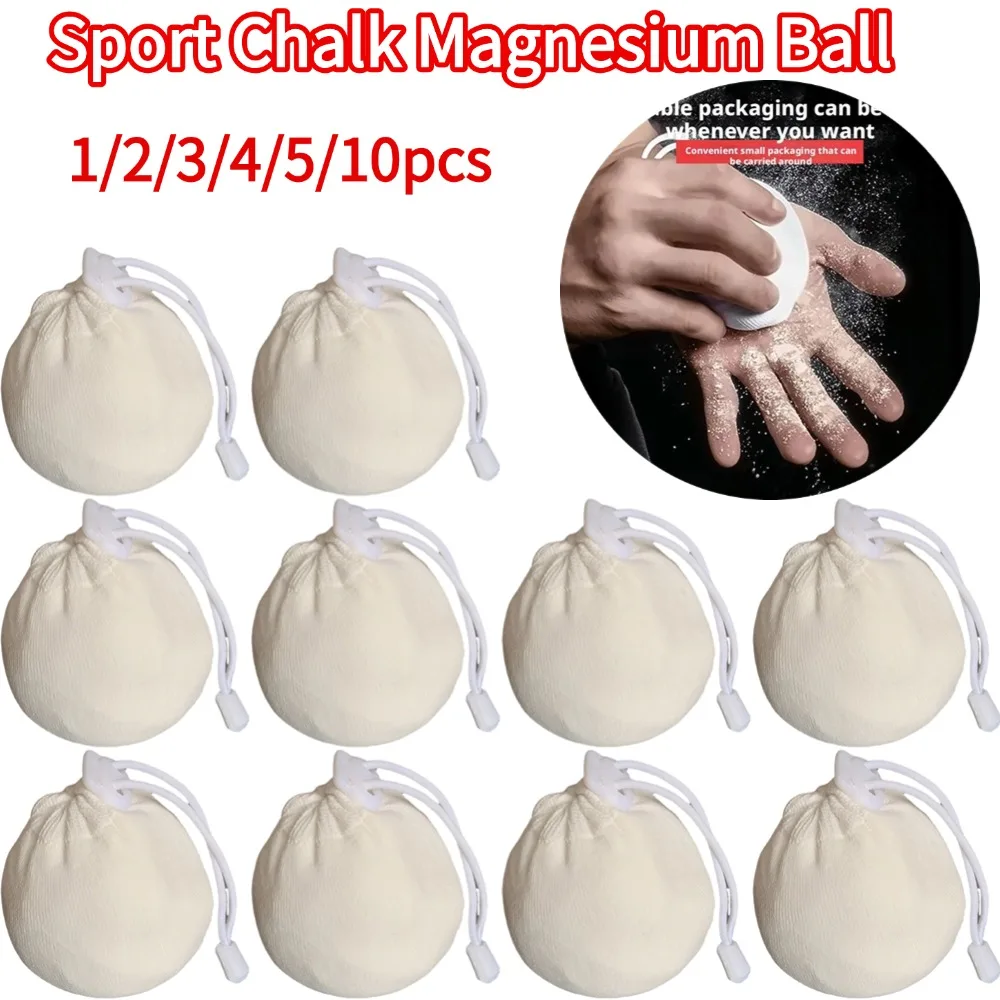 Sport Kreide Magnesium Ball Fitness Gym Gewichtheben Langhantel Training Klettern Trainer Anti-skid Trockenen Magnesium Pulver Tasche Image