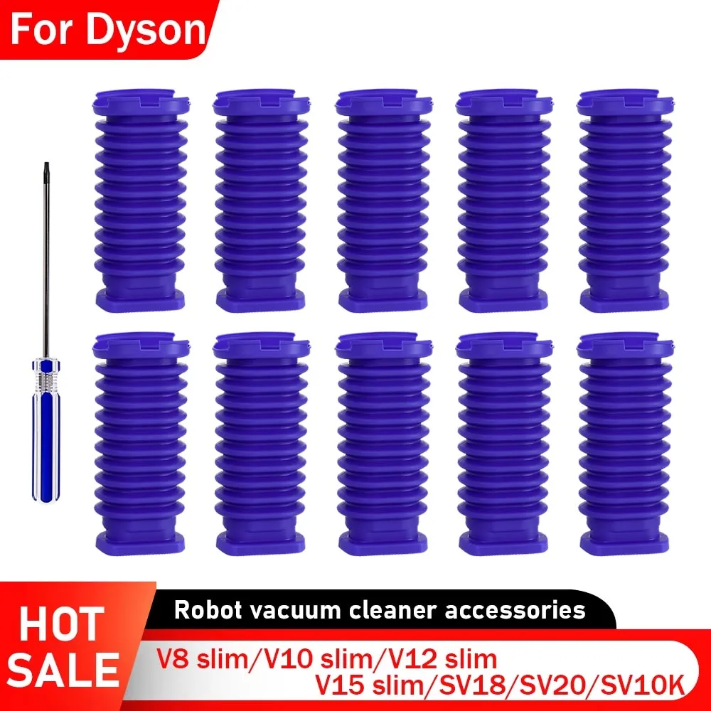 Trommelsauger, blaues Schlauchteil für Dyson V8 Slim/V10 Slim/V12 Slim/V15 Slim/SV18/SV20/SV10K Staubsaugerzubehör, Saugkopf Image